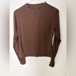 Skims Brown Long Sleeve Women's Top